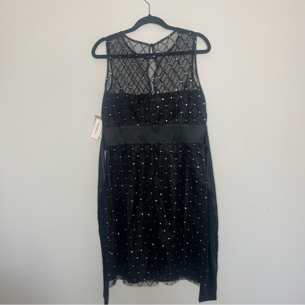 NWT Dress Barn Kids Black Dress w/ Glitter Sparkles